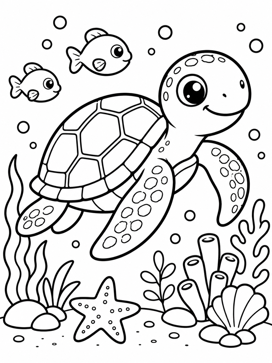 Kleurplaat Zeeschildpad. Op zoek naar een mooie zeeschildpad kleurplaat