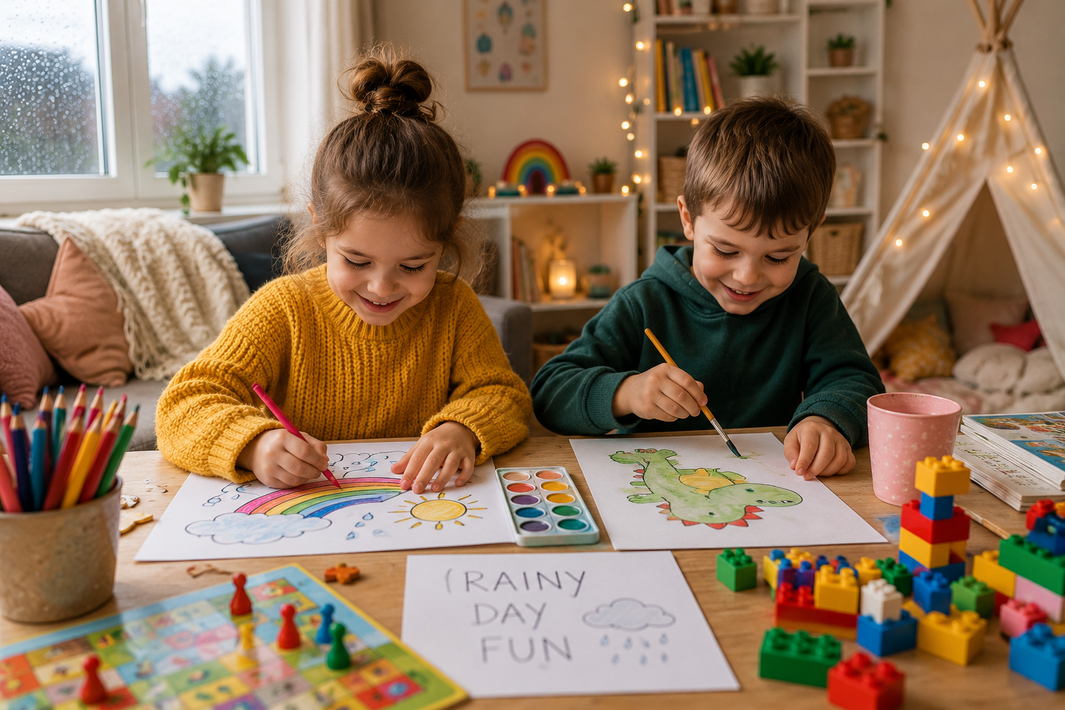 15 leuke binnenactiviteiten voor regenachtige dagen met kinderen