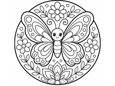 Mandala vlinder