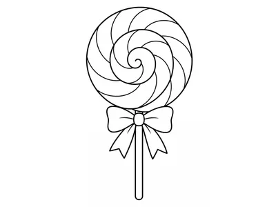 Kleurplaat lolly