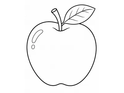 Kleurplaat appel