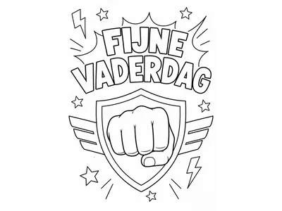 Kleurplaat vaderdag