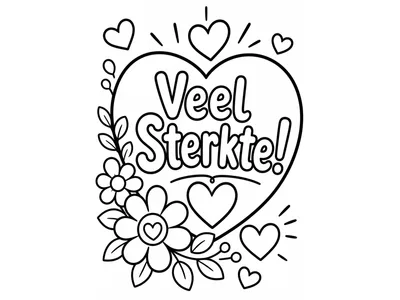 Kleurplaat sterkte